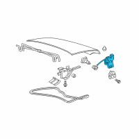 OEM Mercury Latch Assembly Diagram - 7W7Z-5443200-A