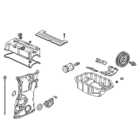 OEM Acura CL Oil Crush Washers/Drain Plug Gasket Diagram - 94109-14000