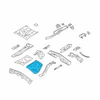 OEM 2015 Scion FR-S Center Floor Pan Diagram - SU003-01320