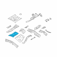 OEM 2015 Scion FR-S Center Floor Pan Diagram - SU003-01319