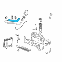 OEM 2009 Chevrolet Silverado 2500 HD Filler Hose Diagram - 15877942