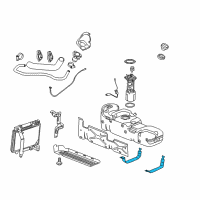 OEM GMC Sierra 1500 HD Strap-Fuel Tank Diagram - 23126454