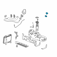 OEM 2009 GMC Sierra 3500 HD Fuel Cap Diagram - 20915988