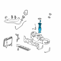 OEM 2010 GMC Sierra 2500 HD Fuel Pump Diagram - 19206540