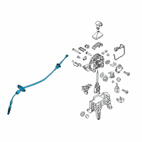 OEM 2021 Kia Sedona Automatic Transmission Lever Shift Control Cable Diagram - 46790A9500