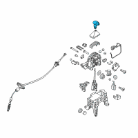 OEM 2015 Kia Sedona Knob-Gear Shift Lever Diagram - 46720A9100