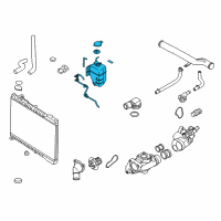 OEM 2008 Kia Sedona Engine Coolant Reservoir Tank Assembly Diagram - 254304D600