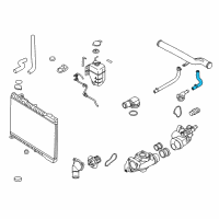 OEM 2008 Kia Amanti Hose "A" Assembly-Water Diagram - 254683C100