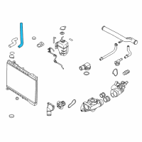 OEM 2012 Kia Sedona Hose-Radiator Lower Diagram - 254124D970