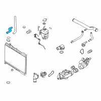 OEM Kia Sedona Hose-Radiator Upper Diagram - 254114D970