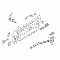OEM 2016 Kia Forte Koup Cable Assembly-Front Door Inside Diagram - 81371A7200
