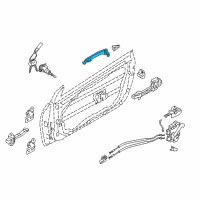 OEM 2018 Kia Forte Door Outside Handle Assembly Diagram - 82651A7201