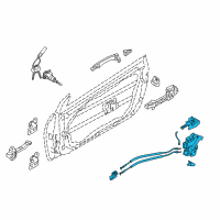 OEM Kia Forte Koup LATCH ASSY-FRONT DOO Diagram - 81320A7251