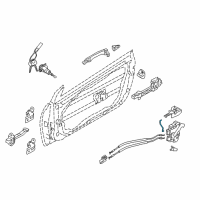 OEM 2015 Kia Forte Koup Rod-Front Door Outside Handle LH Diagram - 81381A7201