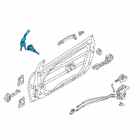 OEM 2016 Kia Forte Door Key Sub Set, Left Diagram - 81970A7A00