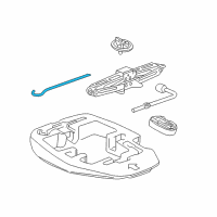 OEM 2008 Chevrolet Aveo5 Jack Handle Diagram - 95963800