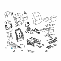 OEM 2016 GMC Sierra 2500 HD Adjust Knob Diagram - 22847901