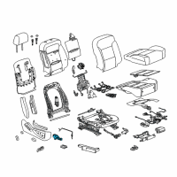 OEM 2017 Cadillac Escalade ESV Seat Switch Diagram - 23247098