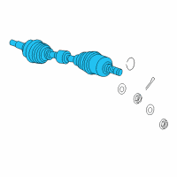 OEM 2015 Jeep Patriot Axle Half Shaft Right Diagram - 5105649AF