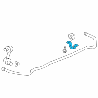 OEM 2010 Chevrolet Camaro Clamp, Rear Stabilizer Shaft Insulator Diagram - 92227775