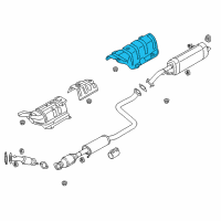 OEM 2017 Hyundai Elantra Protector-Heat Rear Diagram - 28795-F2000