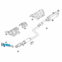 OEM 2018 Hyundai Elantra Front Muffler Assembly Diagram - 28610-F3450