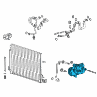 OEM 2017 Chevrolet Camaro Compressor Diagram - 84123928