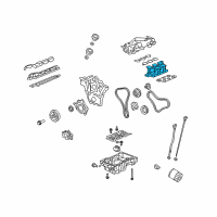 OEM 2008 GMC Acadia Manifold-Lower Intake (Machine) Diagram - 12602220