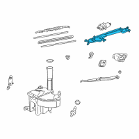 OEM Lexus LS430 Link Assy, Windshield Wiper Diagram - 85150-50110