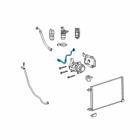 OEM Hummer H2 Front AC Hose Diagram - 15886917