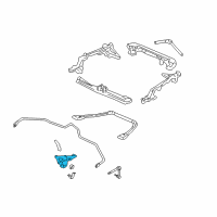 OEM Acura Bracket, Right Rear Stabilizer Diagram - 52317-SL0-020