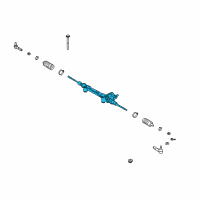 OEM 2019 Lexus GX460 End Sub-Assembly, Steering Diagram - 45503-60040