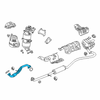 OEM 2018 Honda Civic Pipe A, Exhaust Diagram - 18210-TBA-A01
