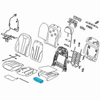 OEM 2022 BMW X7 FOAM PAD FOR THIGH BOLSTER Diagram - 52-10-8-092-772