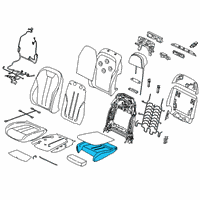 OEM 2022 BMW X7 Foam Element, Comfort Seat Diagram - 52-10-7-462-319