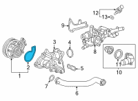 OEM 2021 Honda Civic Pkg, Water Pump Diagram - 19222-59B-003
