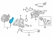 OEM 2020 Honda Civic Pkg, Water Pump Diagram - 19222-59B-003