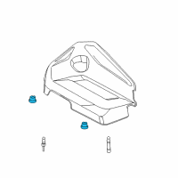 OEM 2013 Ford Escape Engine Cover Grommet Diagram - BM5Z-6C518-A