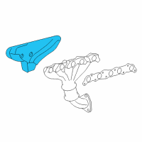 OEM 2009 Hummer H3 Shield, Exhaust Manifold Heat Diagram - 12619751