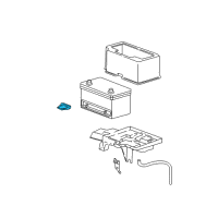 OEM 2000 Dodge Caravan RETAINER-Battery Hold Down Diagram - 4490878