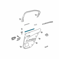 OEM 2022 Lexus UX250h WEATHERSTRIP, RR Doo Diagram - 68173-76030