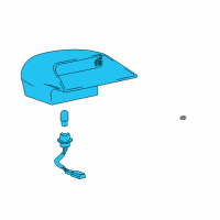 OEM 2002 Hyundai XG350 Lamp Assembly-High Mounted Stop Interior Diagram - 92750-38001-LK