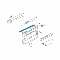 OEM 2003 Ford Expedition Belt Weatherstrip Diagram - 2L1Z-7821456-AA