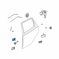 OEM Chevrolet Aveo Upper Hinge Diagram - 96541502