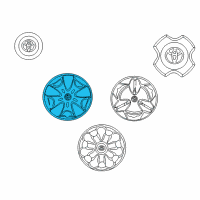 OEM 2001 Toyota Echo Wheel Cover Diagram - 42602-52030