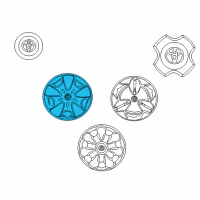 OEM 2005 Toyota Echo Wheel Cover Diagram - 42602-52170