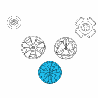 OEM Toyota Echo Wheel Cover Diagram - 42602-52180