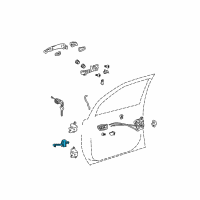 OEM Toyota Door Check Diagram - 68620-AE011