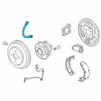 OEM 2018 Chevrolet Trax Brake Hose Diagram - 95388234