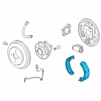 OEM 2015 Chevrolet Trax Rear Shoes Diagram - 42673417